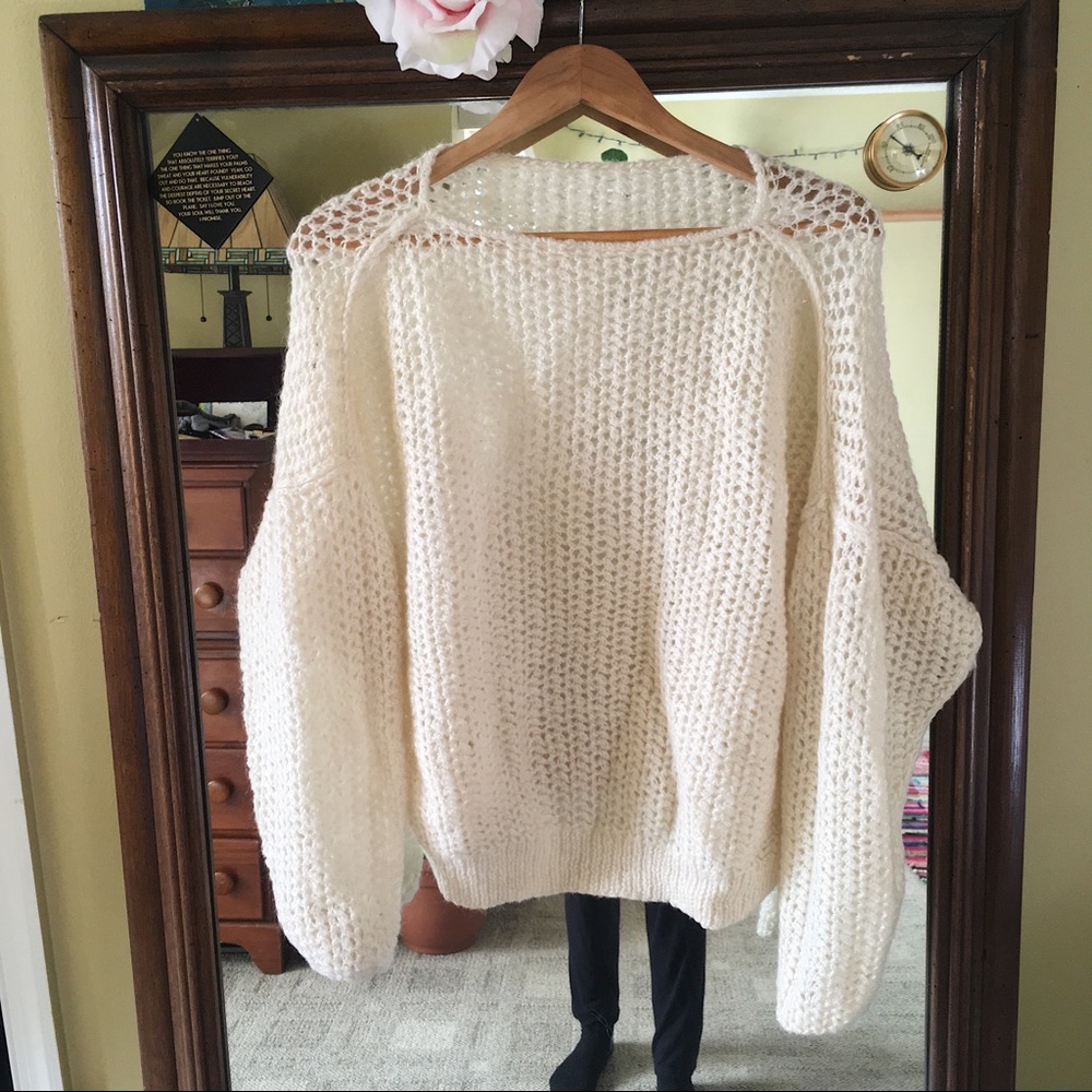 LAST CHANCE Soft Cream Knit Sweater